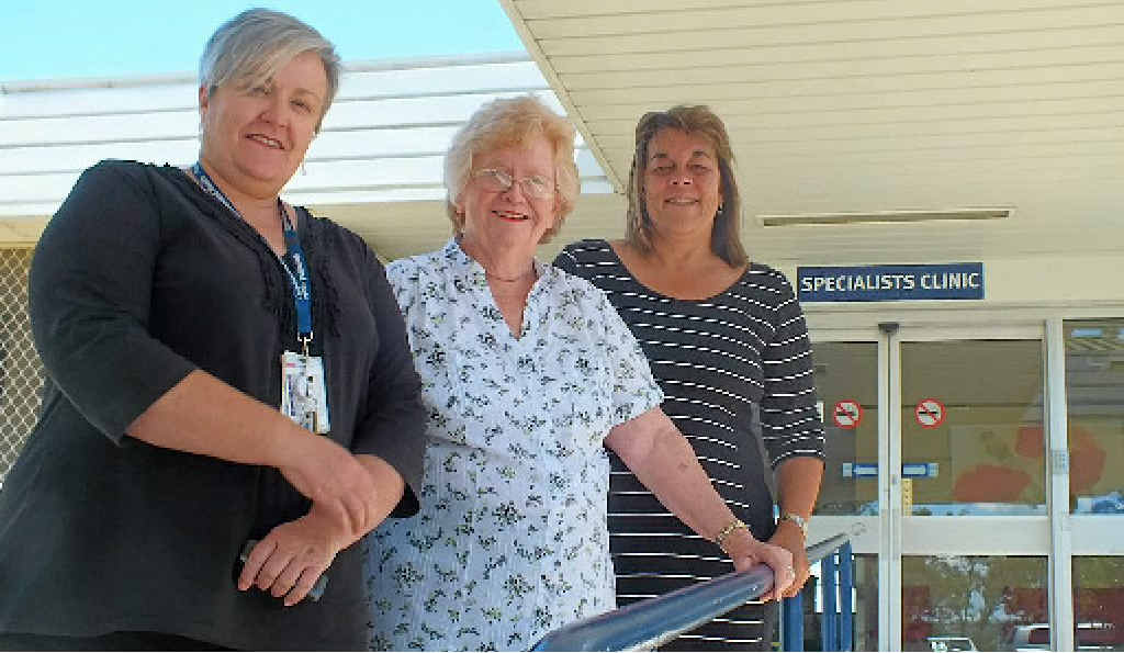 Acting Director of Nursing Janet Reid, Warwick RSL president Mavis Cooper and club manager Jo Schwenke outside what will become the new Southern Downs Mental Health Service office and clinic. Acting Director of Nursing Janet Reid, Warwick RSL president Mavis Cooper and club manager Jo Schwenke outside what will become the new Southern Downs Mental Health Service office and clinic.